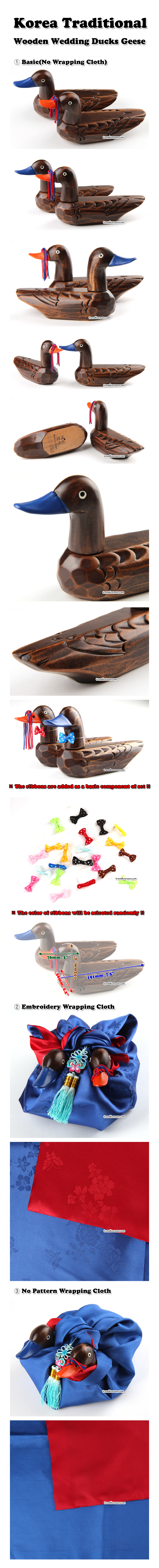 Korean Traditional Wedding Ducks Coated Small Size